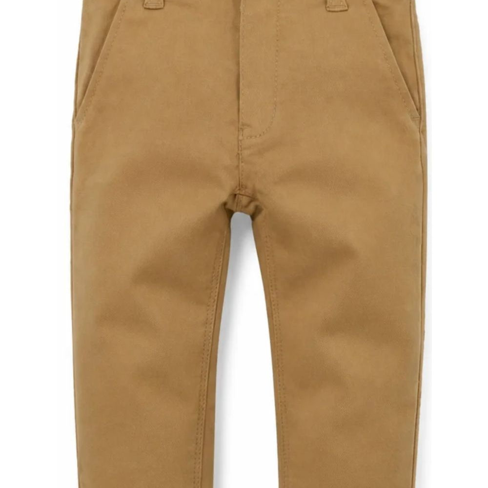 Pantaloni da bambino Boss Kids beige con tasche frontali J52705 269 BOSS KIDS