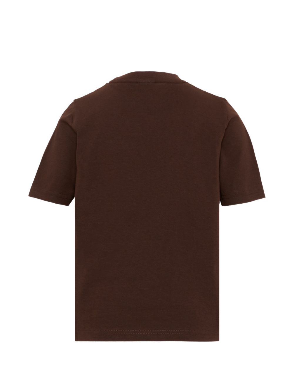 T-shirt per bambino Boss Kids marrone con stampa del logo J52711 343 BOSS KIDS