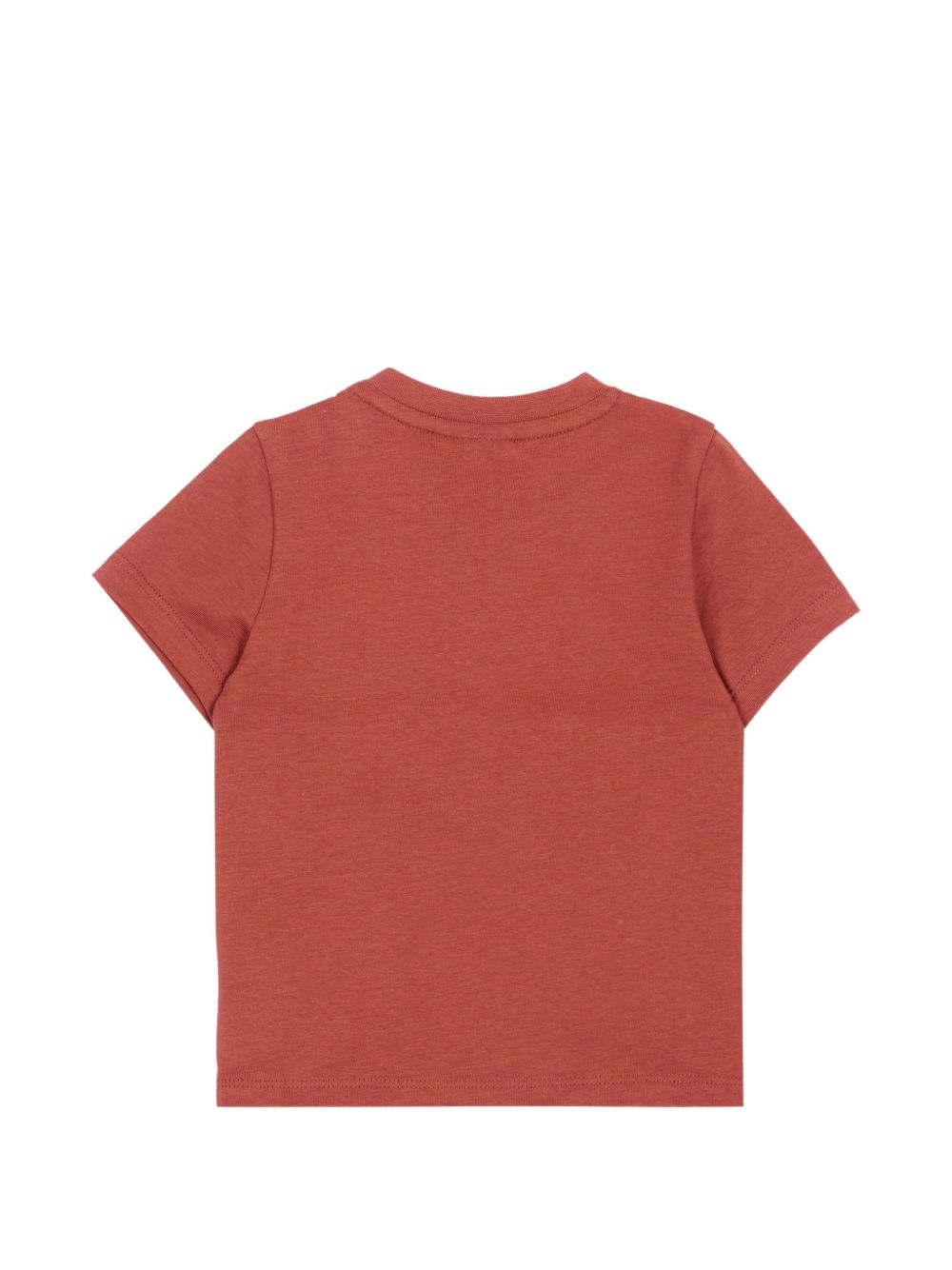 T-shirt per neonato Boss Kids rossa con logo sul davanti J52712 95G BOSS KIDS