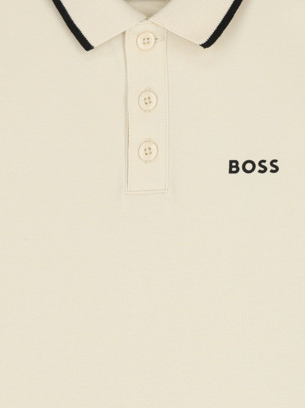 T-shirt per bambino Boss Kids beige con colletto stile polo J53169 21C BOSS KIDS