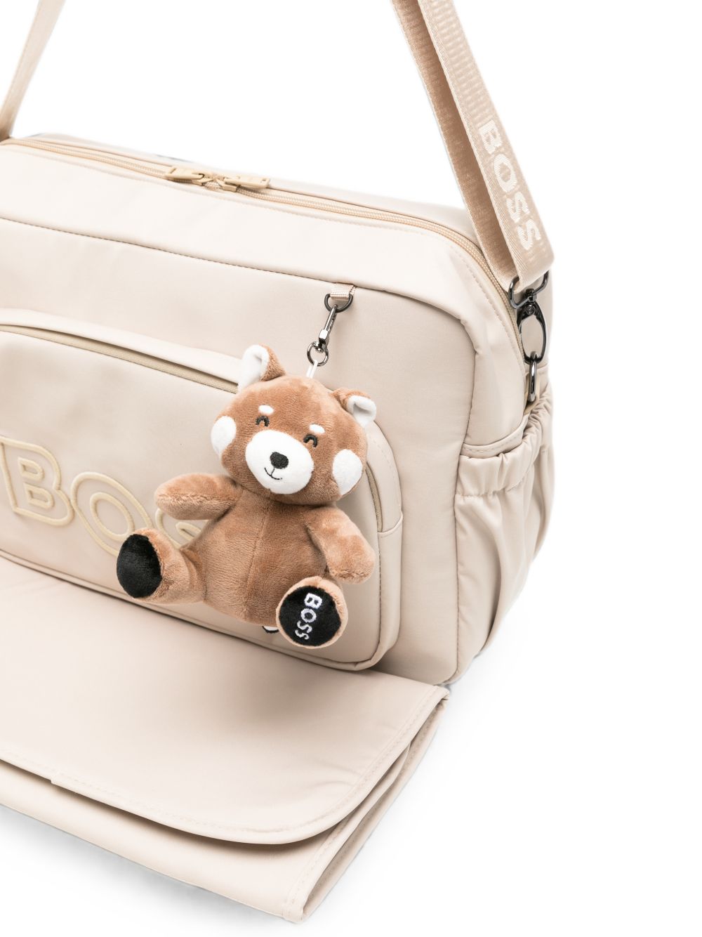 Borsa fasciatoio per neonato Boss Kids beige con charm Teddy Bear J53178 249 BOSS KIDS