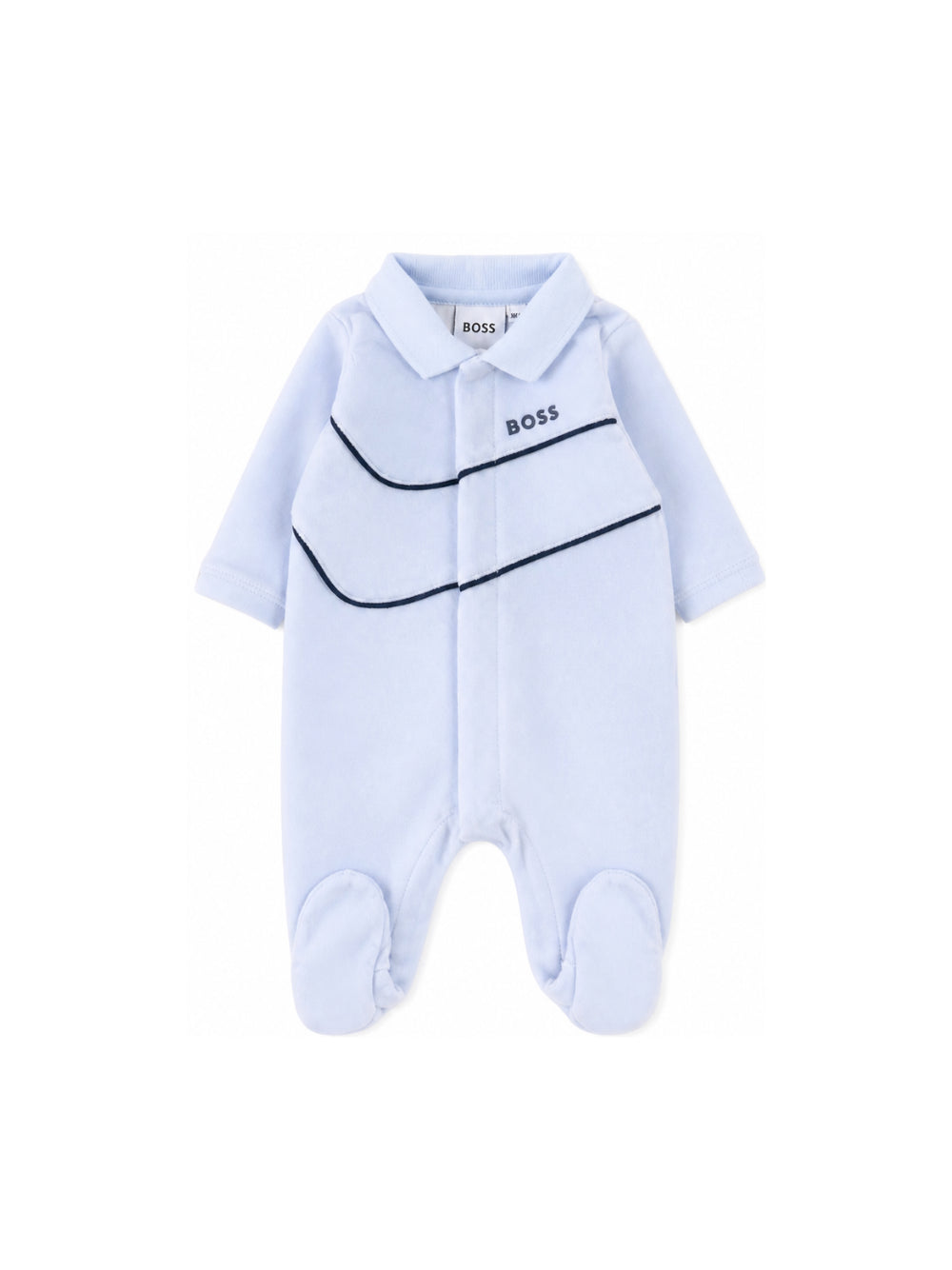 Tutina per neonato Boss Kids azzurra con colletto J53288 771 BOSS KIDS