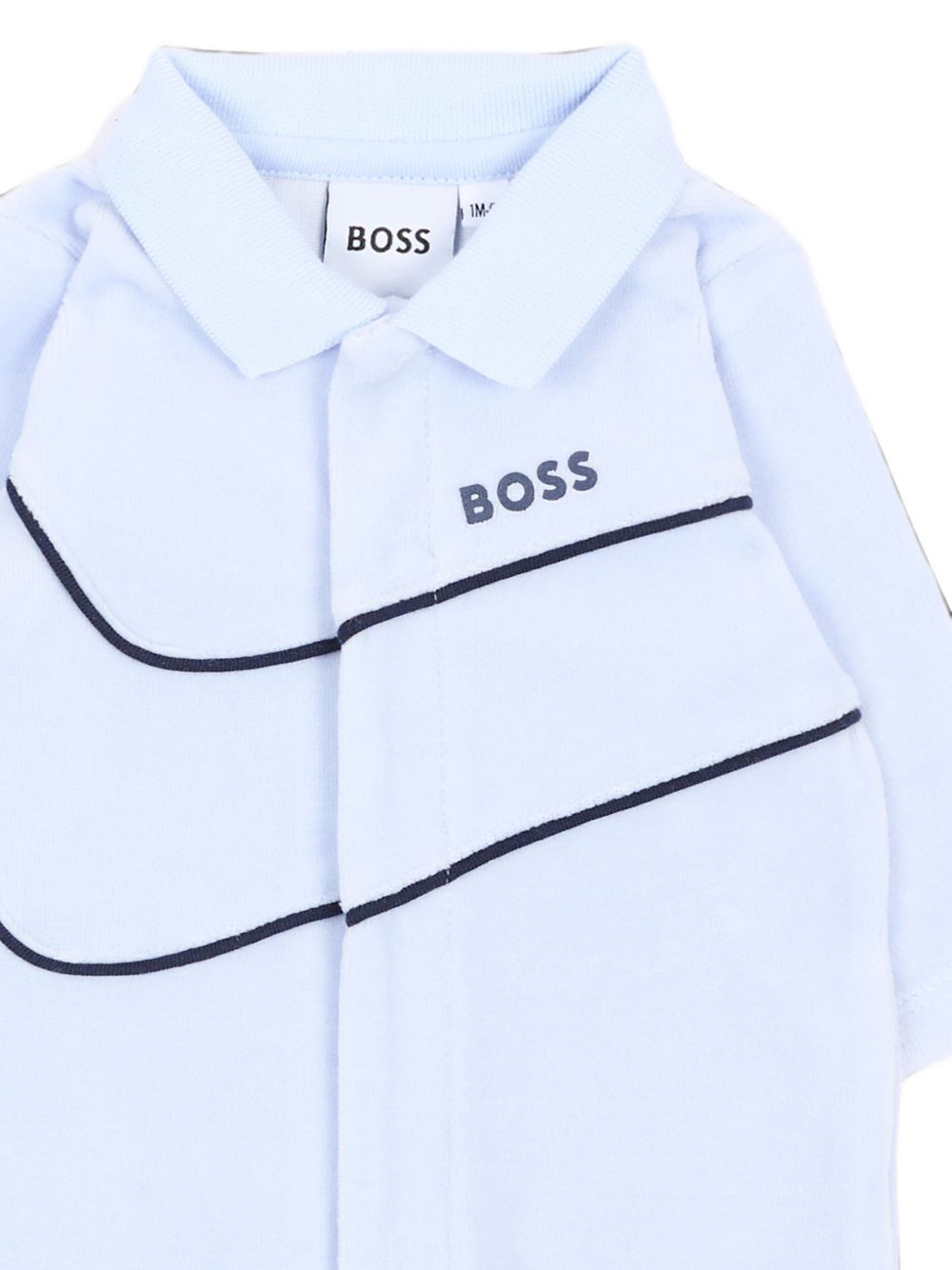 Tutina per neonato Boss Kids azzurra con colletto J53288 771 BOSS KIDS