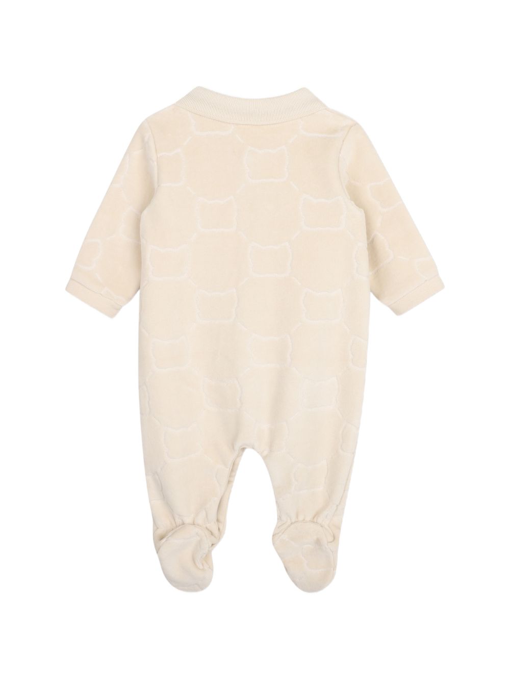 Tutina e cappellino per neonato Boss Kids beige con motivo jacquard J53290 21K BOSS KIDS