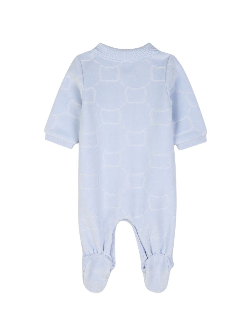 Tutina e cappellino per neonato Boss Kids azzurra con motivo jacquard J53290 771 BOSS KIDS