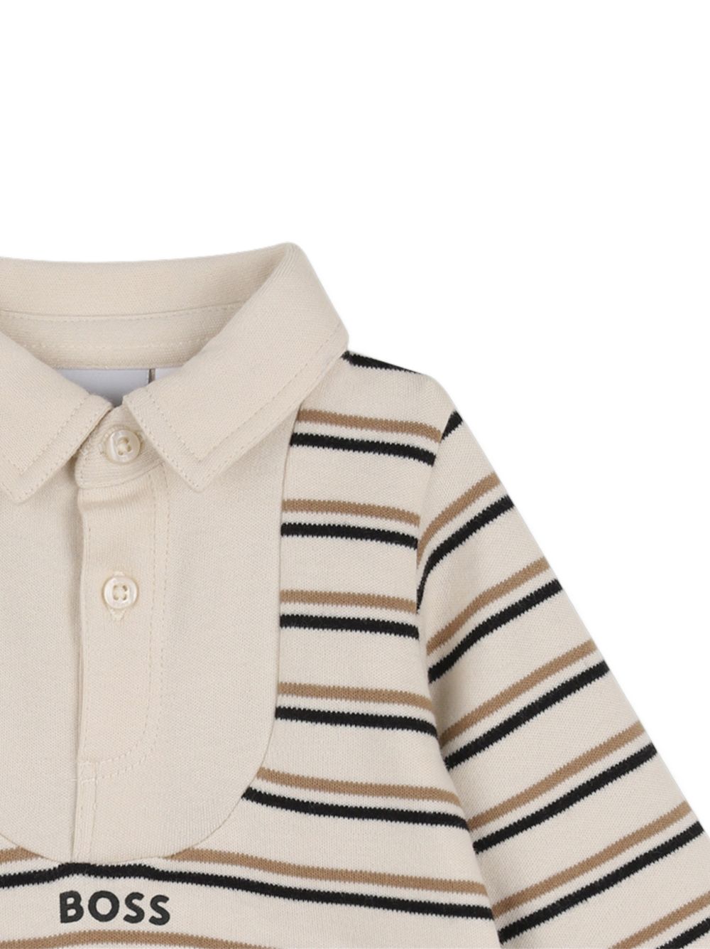 Tutina per neonato Boss Kids multicolor con colletto stile polo J53299 21K BOSS KIDS