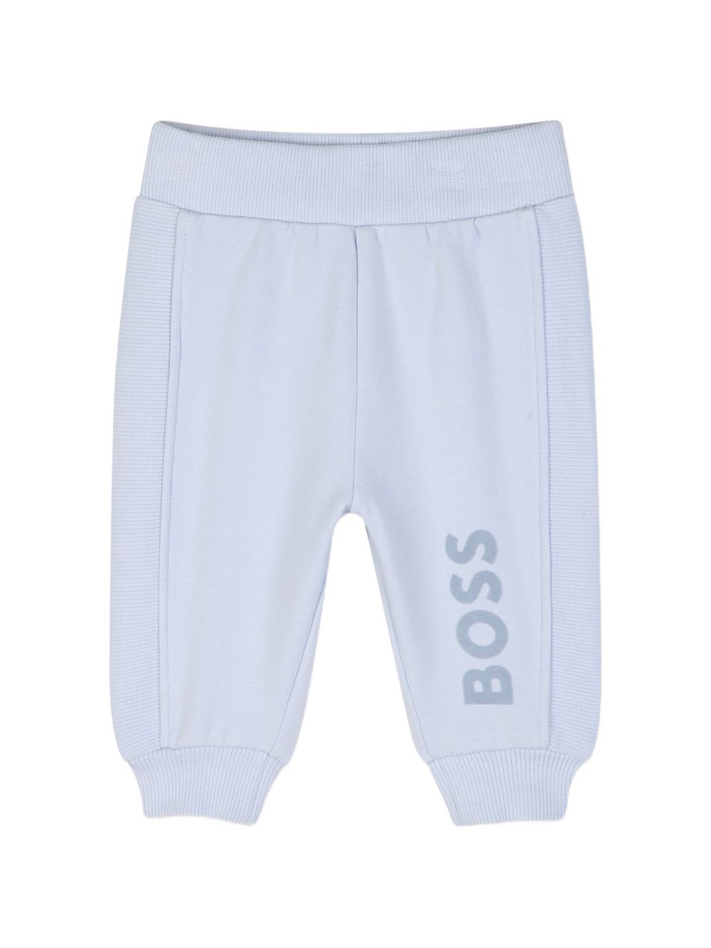 Tuta sportiva 3 pezzi per neonato Boss Kids azzurra con cappuccio J53304 771 BOSS KIDS