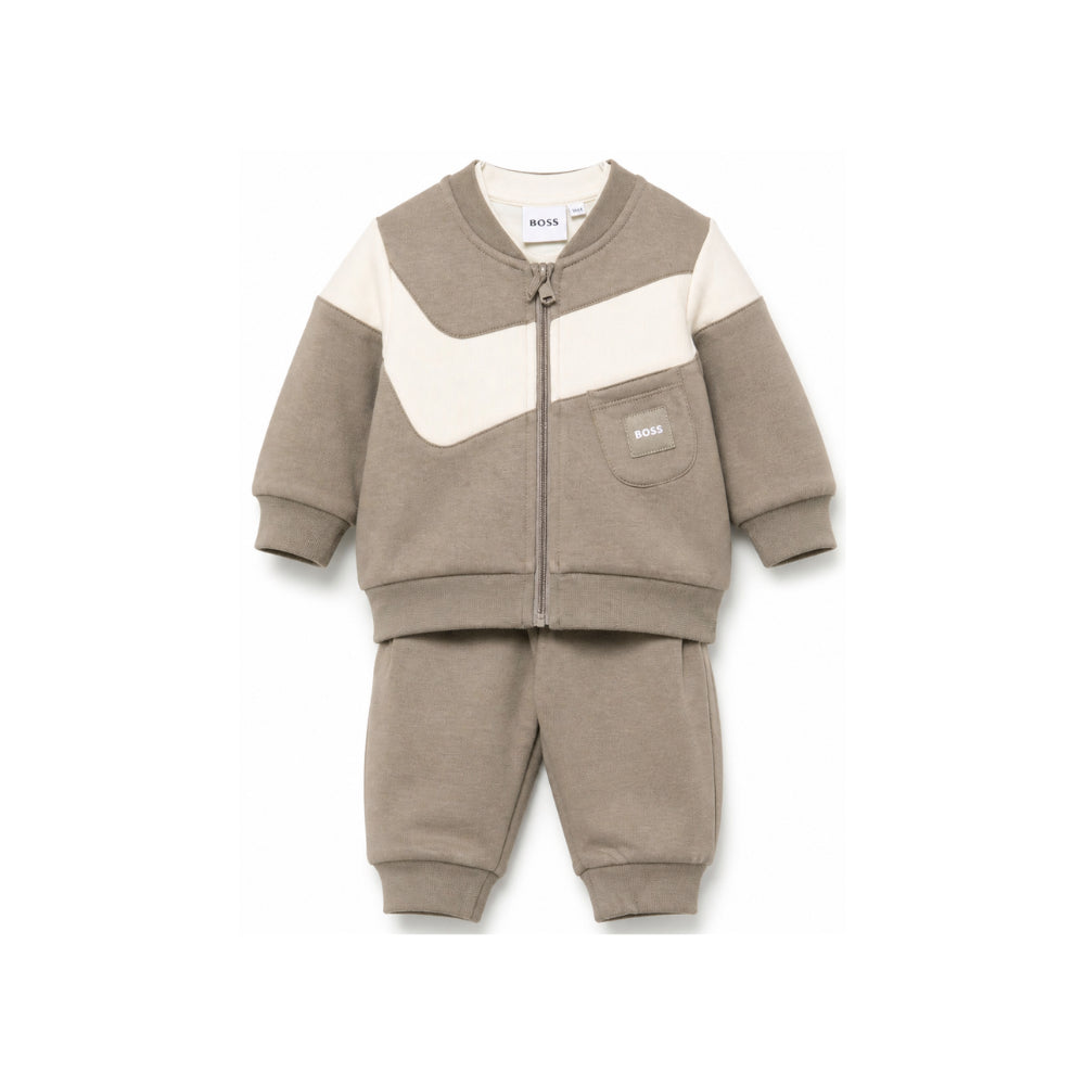 Completo per neonato Boss Kids multicolore con patch logo sul davanti J53306 31D BOSS KIDS