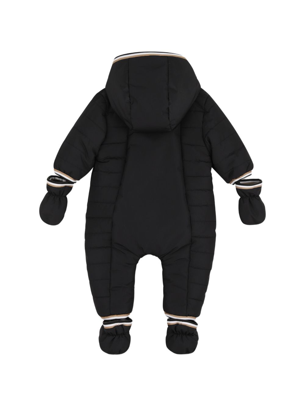 Tuta da neve per neonato Boss Kids nera con finitura imbottita J53318 09B BOSS KIDS