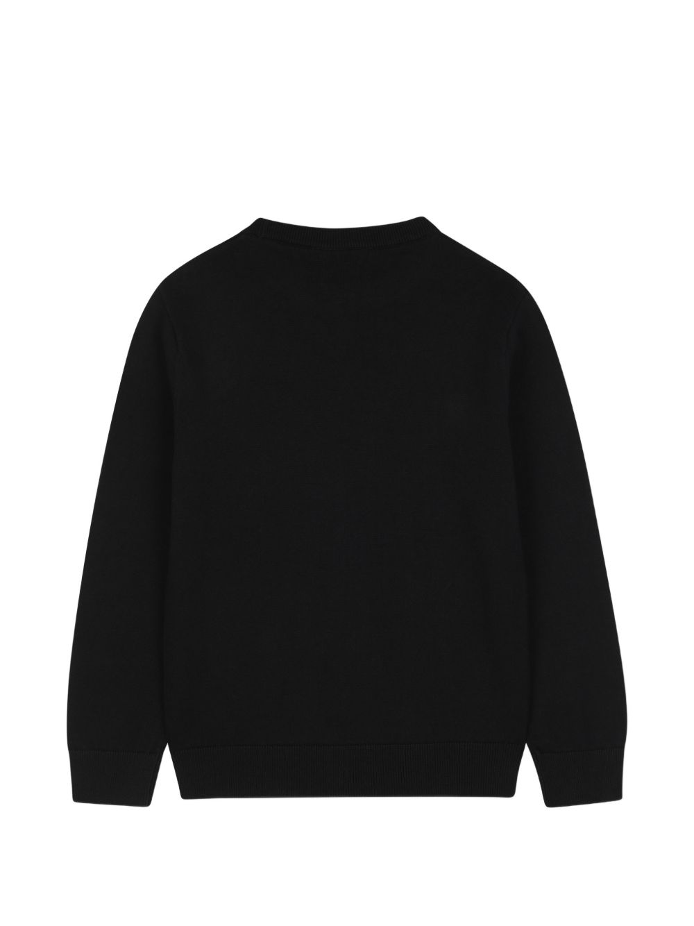 Maglione per bambino Boss Kids nero con logo ricamato sul davanti J53388 09B BOSS KIDS