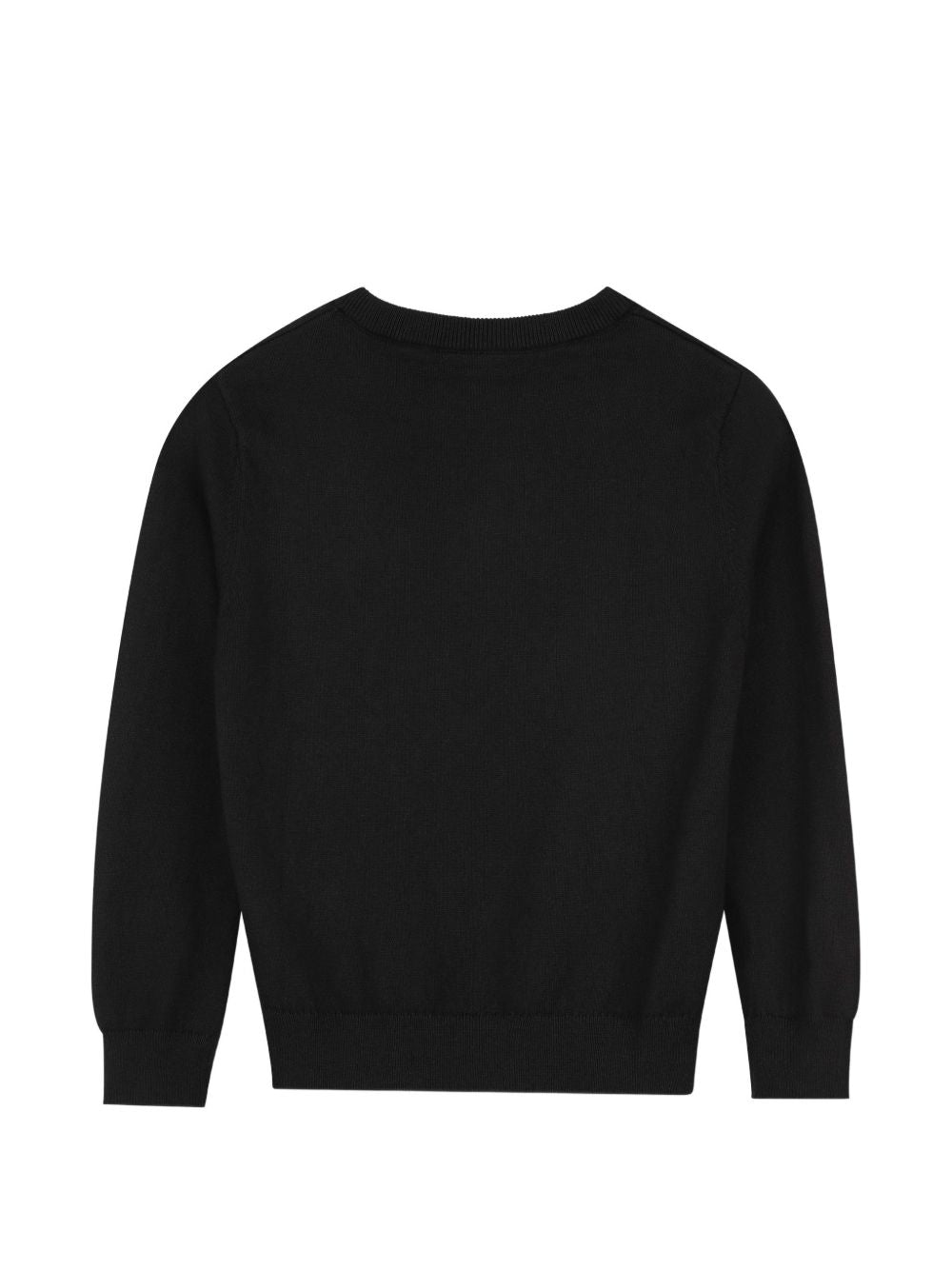 Maglione per bambino Boss Kids nero con applicazione frontale logo J53389 09B BOSS KIDS