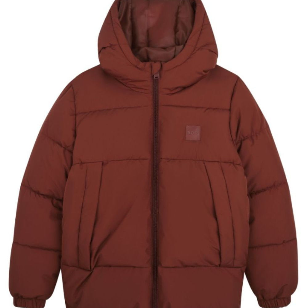 Giubbino per bambino Boss Kids rosso con design imbottito J53437 95G BOSS KIDS
