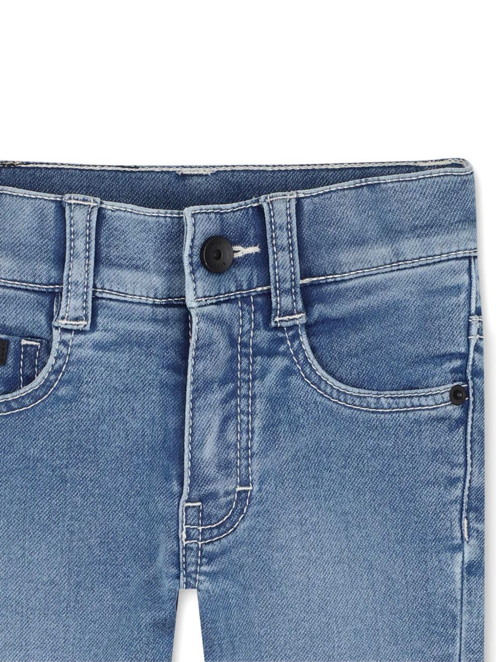 Jeans per neonato Boss Kids blu con effetto vissuto J53474 Z18 BOSS KIDS
