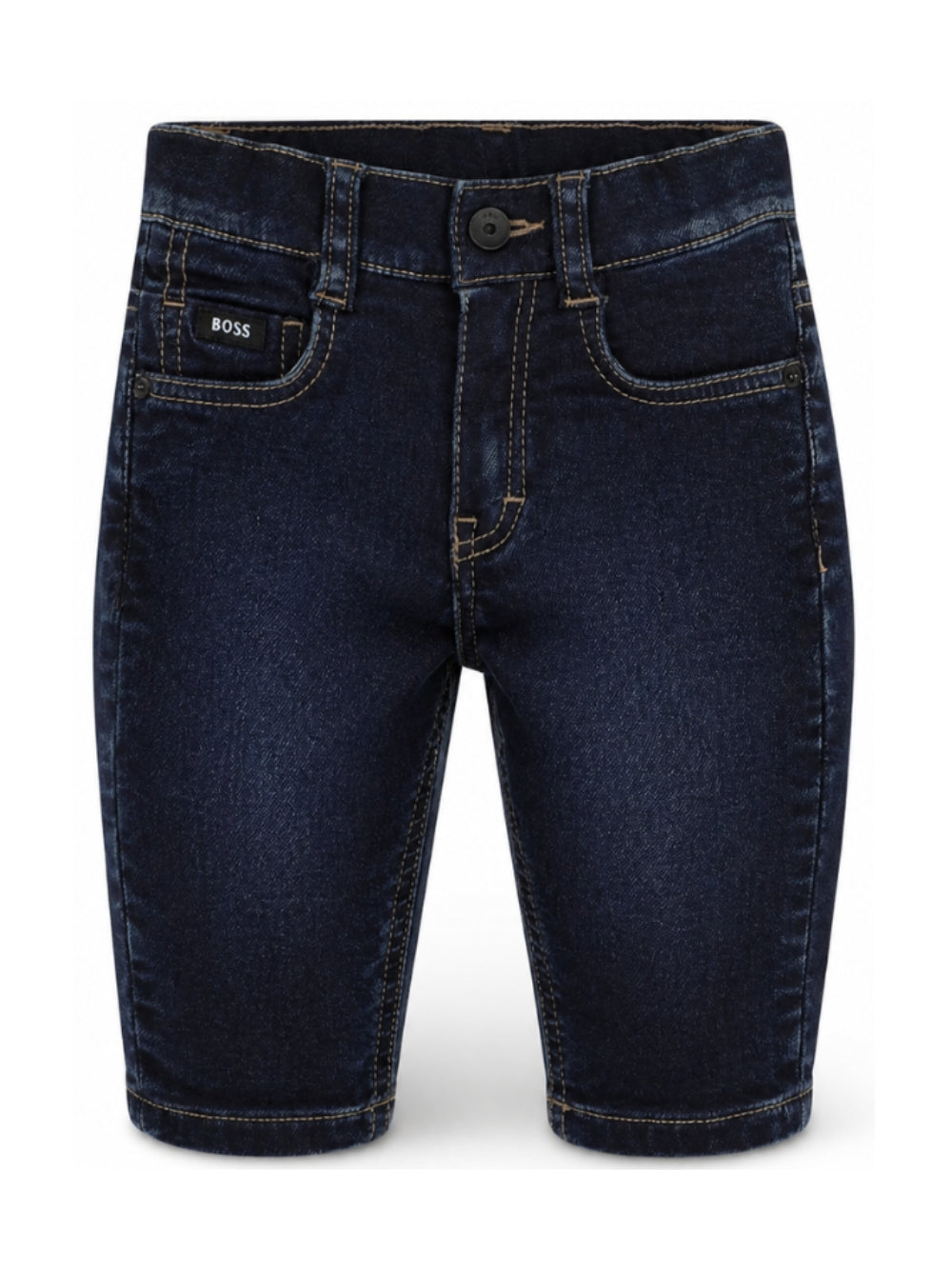 Jeans per neonato Boss Kids blu con impunture a contrasto J53476 Z07 BOSS KIDS