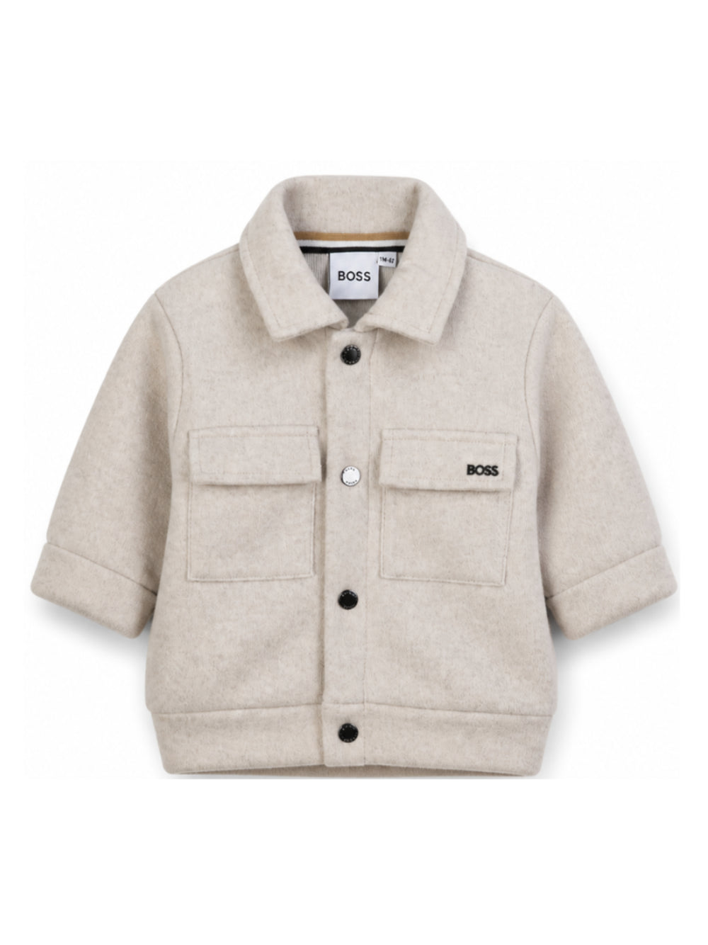Giubbino per neonato Boss Kids beige con colletto J53477 B51 BOSS KIDS