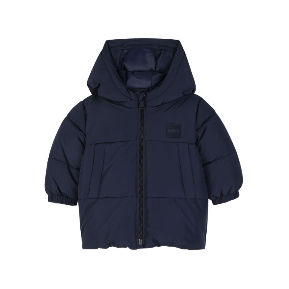 Giubbino per neonato Boss Kids blu con design imbottito J53508 849 BOSS KIDS