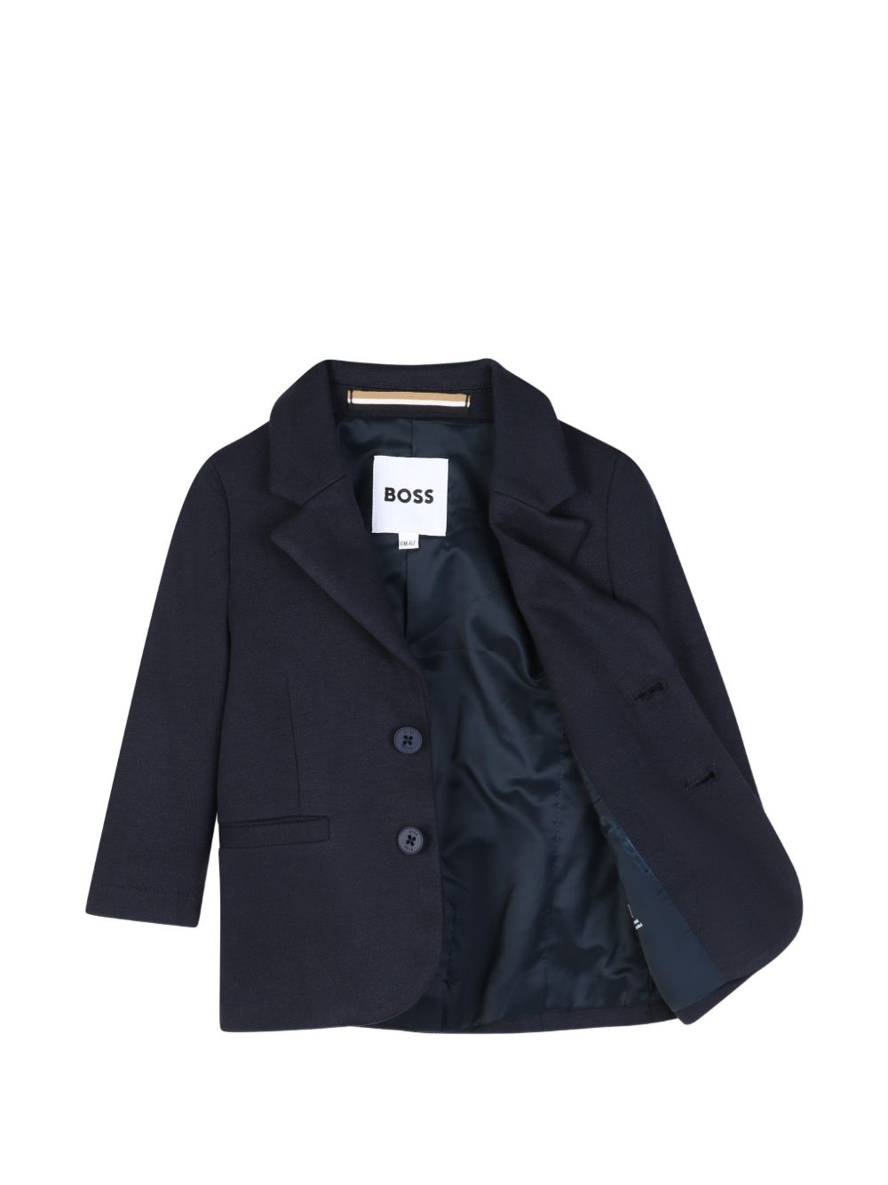 Completo due pezzi per neonato Boss Kids blu con revers classici J53513 862 BOSS KIDS