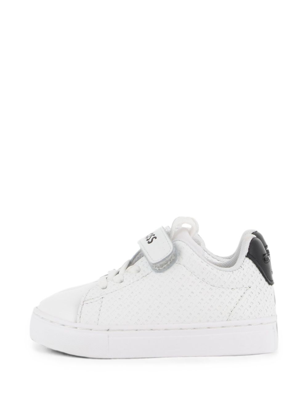Sneakers per bambino Boss Kids bianche con chiusura a strappo J53540 10P BOSS KIDS