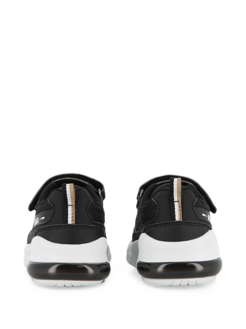 Sneakers per bambino Boss Kids nere con stampa con logo laterale J53543 09B BOSS KIDS