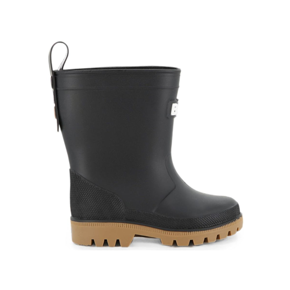 Stivali da pioggia per bambino Boss Kids neri con plantare con logo J53549 09B BOSS KIDS