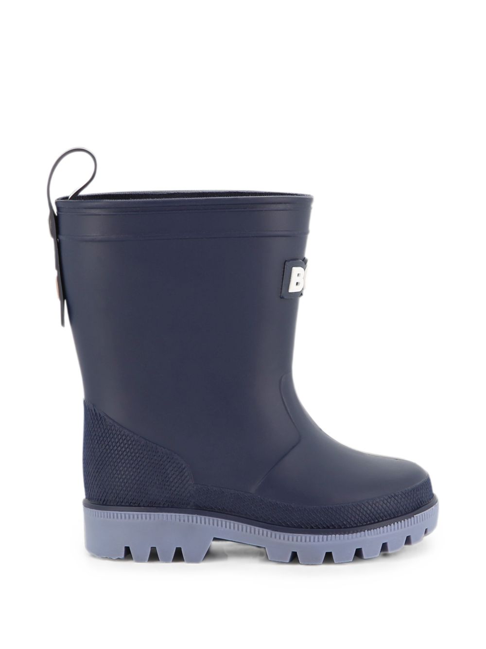 Stivali da pioggia per bambino Boss Kids blu con plantare con logo J53549 849 BOSS KIDS