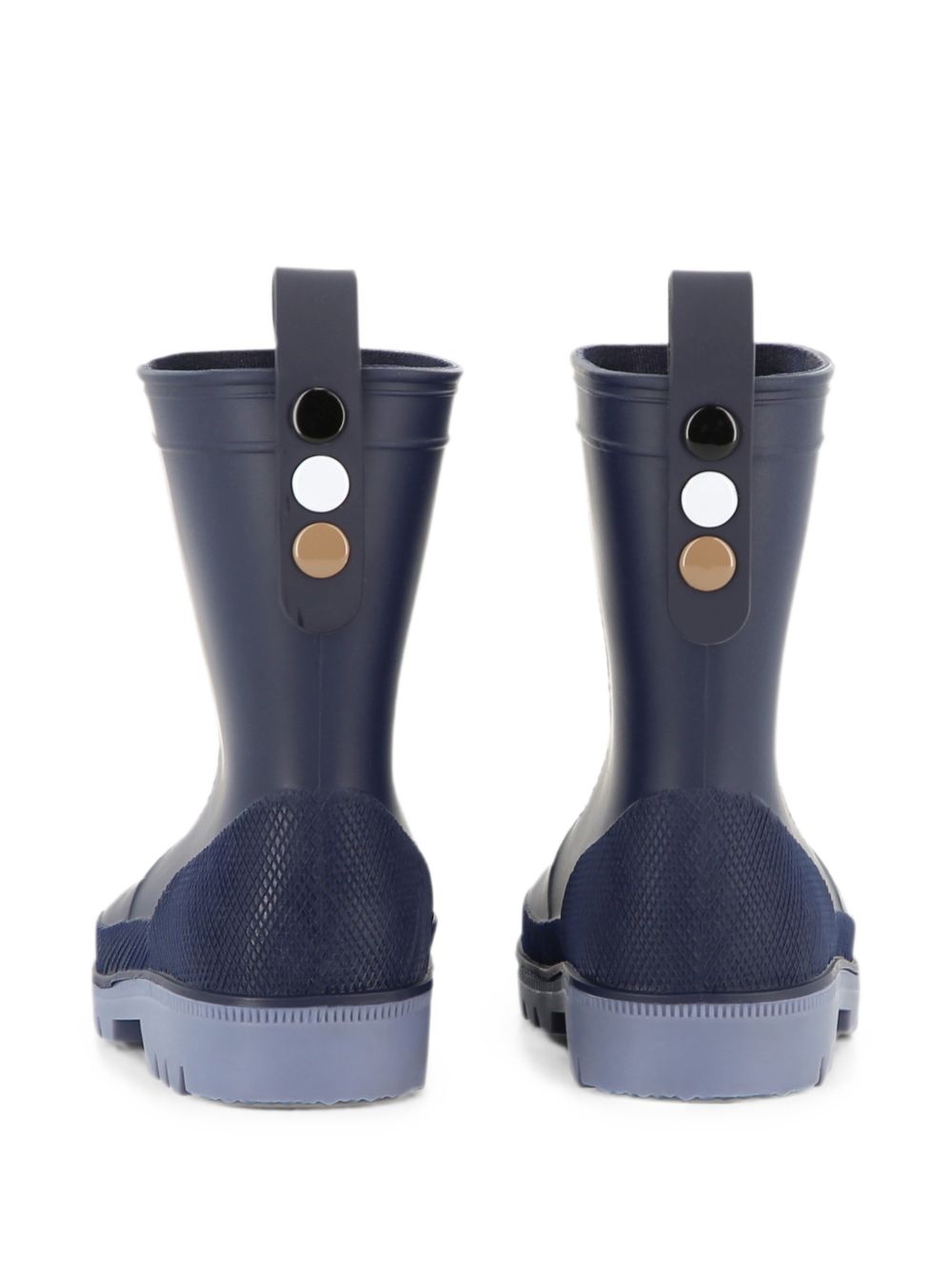 Stivali da pioggia per bambino Boss Kids blu con plantare con logo J53549 849 BOSS KIDS