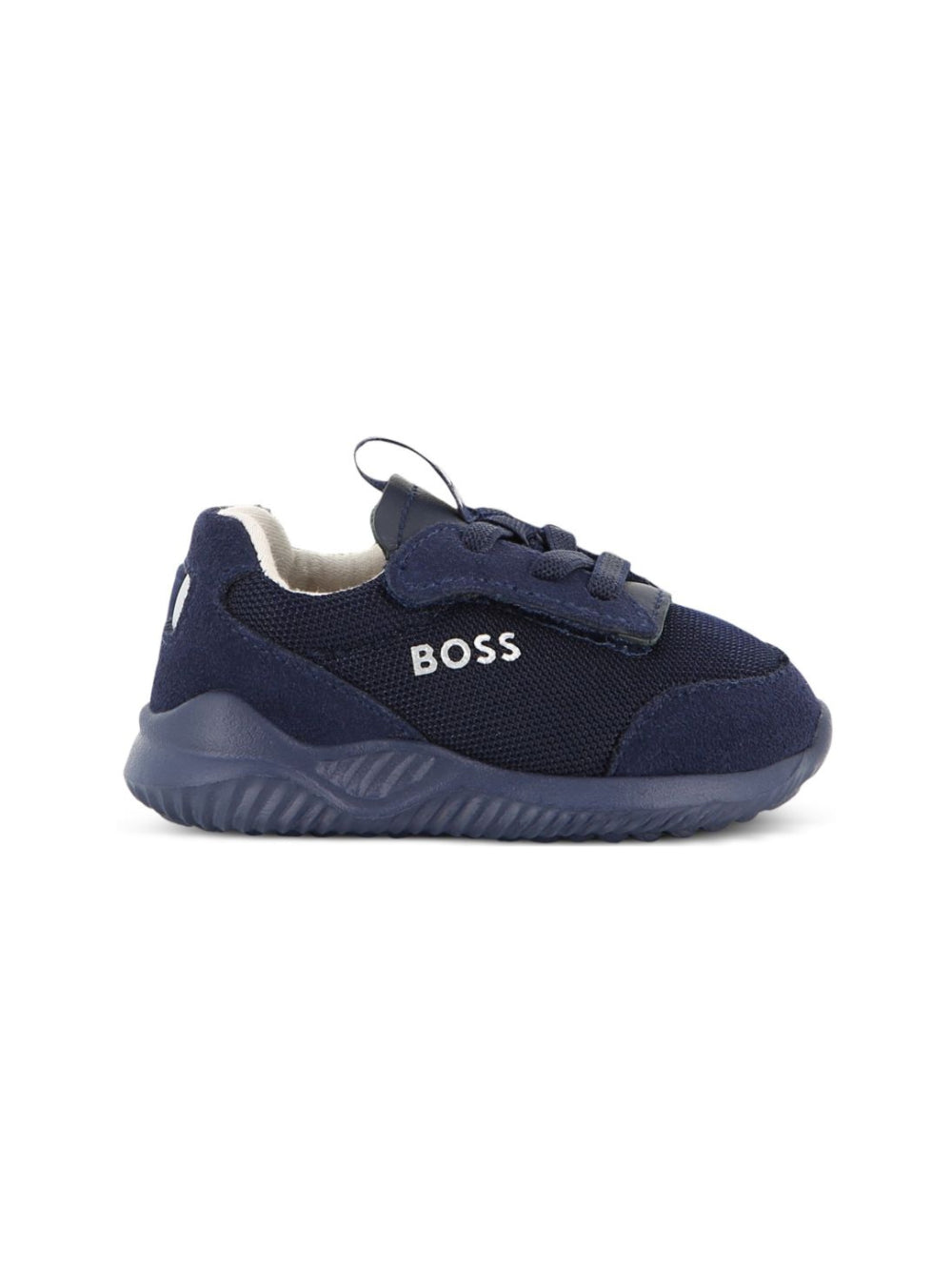 Sneakers per neonato Boss Kids blu con design a inserti J53552 849 BOSS KIDS