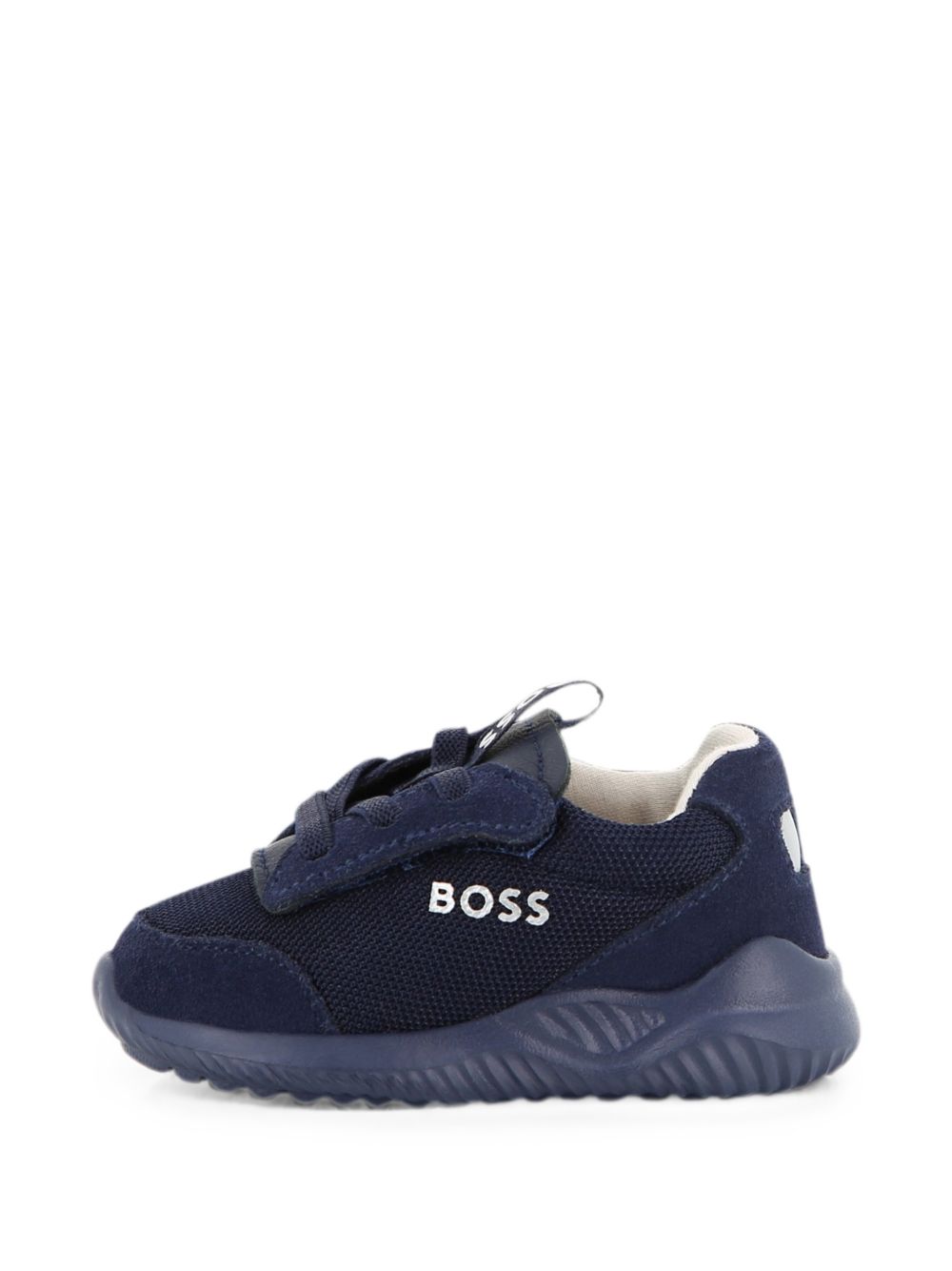 Sneakers per neonato Boss Kids blu con design a inserti J53552 849 BOSS KIDS