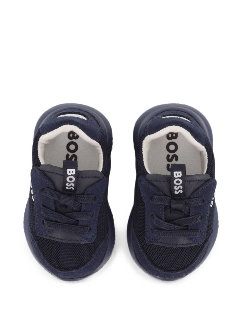 Sneakers per neonato Boss Kids blu con design a inserti J53552 849 BOSS KIDS