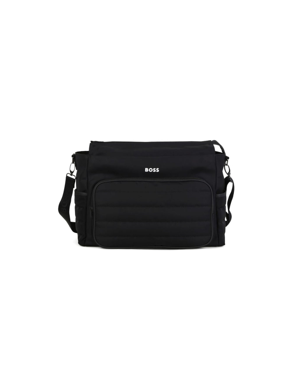 Borsa fasciatoio per neonato Boss Kids nera con design trapuntato J53562 09B BOSS KIDS