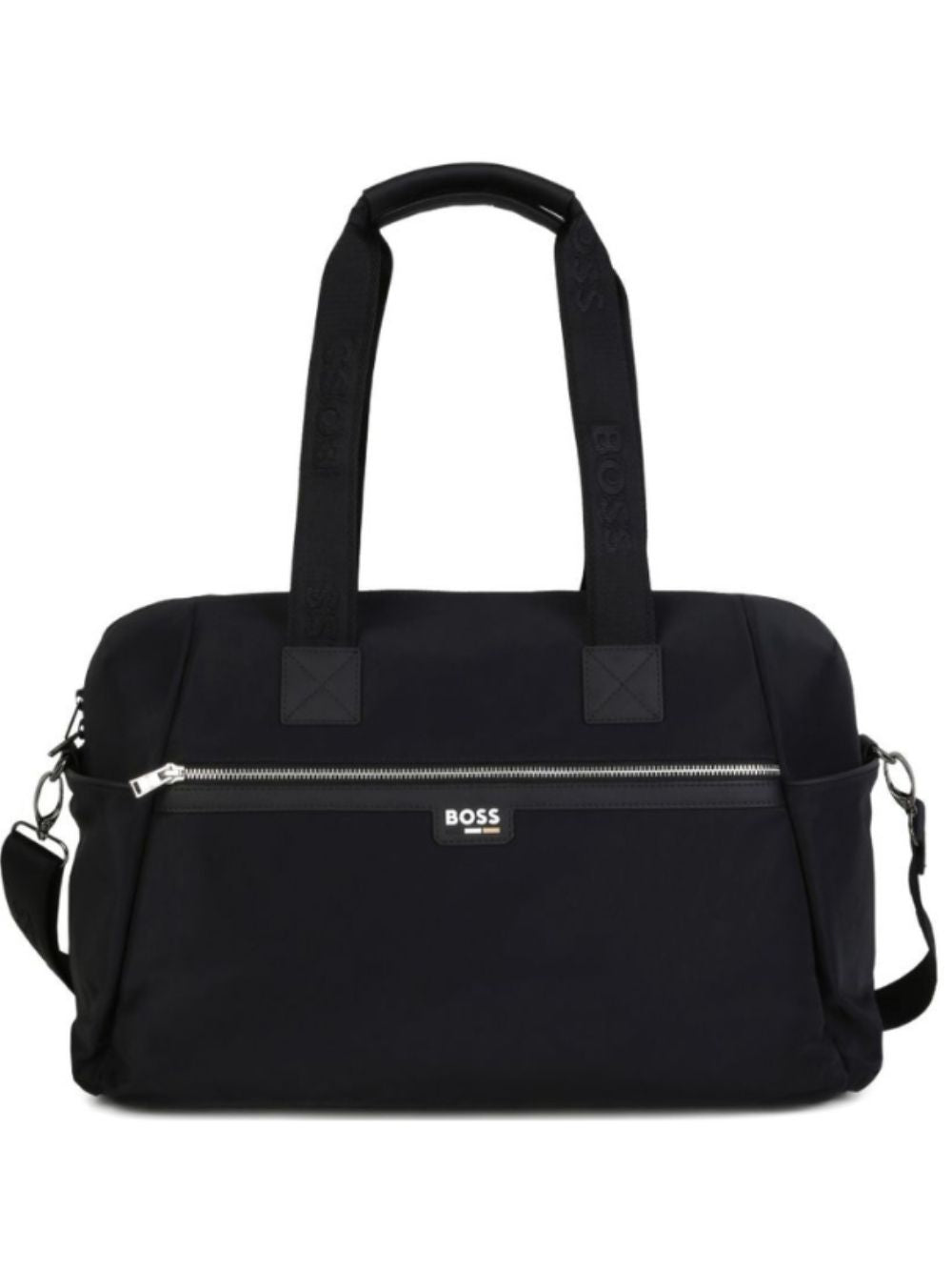 Borse fasciatoio per neonato Boss Kids nera con applicazione con logo sul davanti J53563 09B BOSS KIDS