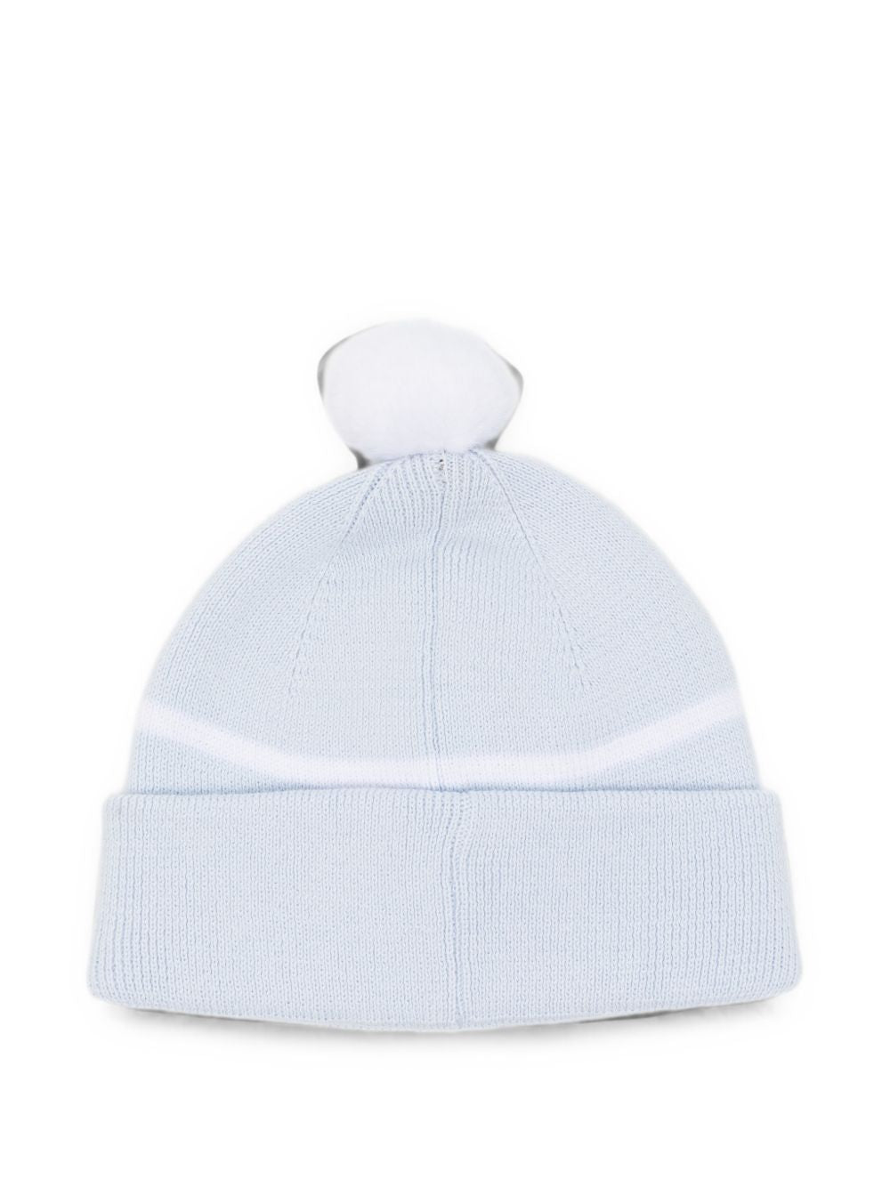 Berretto per neonato Boss Kids azzurro con pompom J53566 771 BOSS KIDS