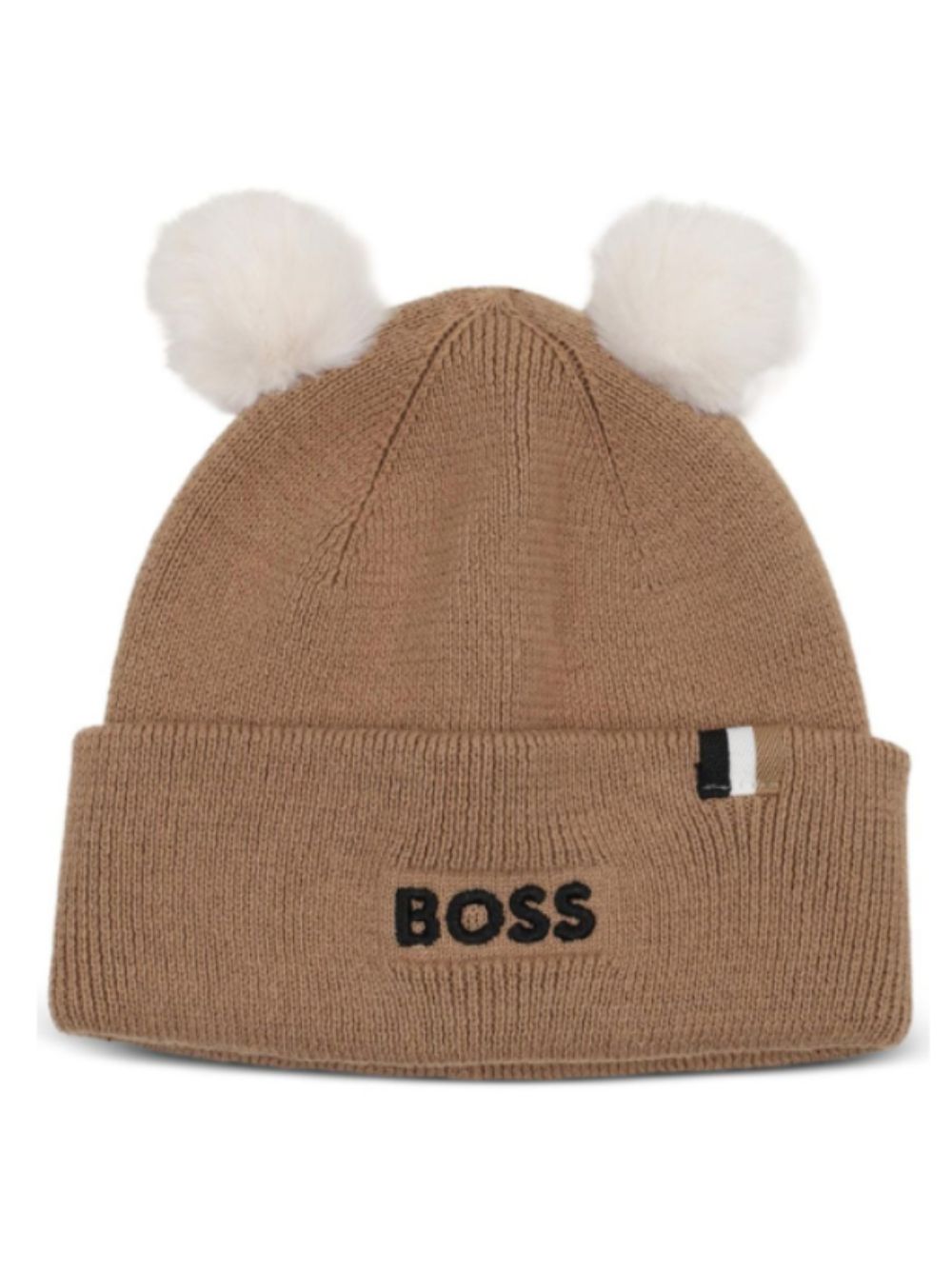 Cappello per neonato Boss Kids marrone con applicazione pompom J53567 269 BOSS KIDS