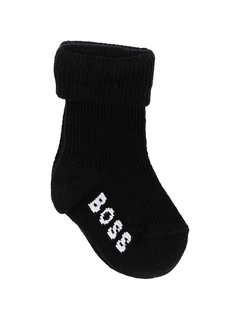 Tre paia di calzini per neonato Boss Kids multicolore con logo ricamato J53568 269 BOSS KIDS