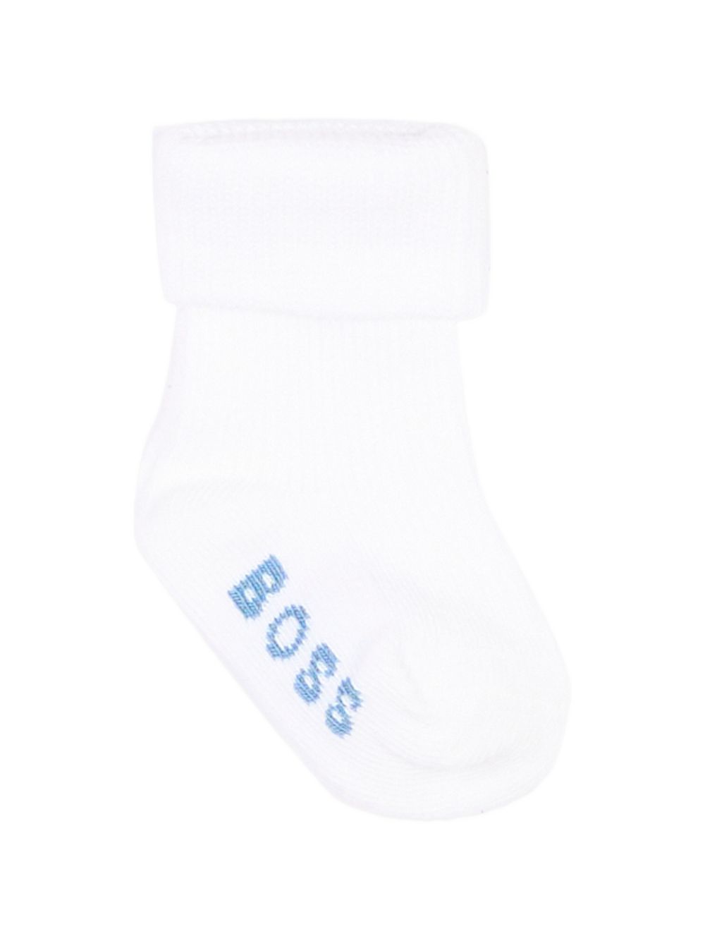 Tre paia di calzini per neonato Boss Kids multicolore con logo ricamato J53568 81N BOSS KIDS