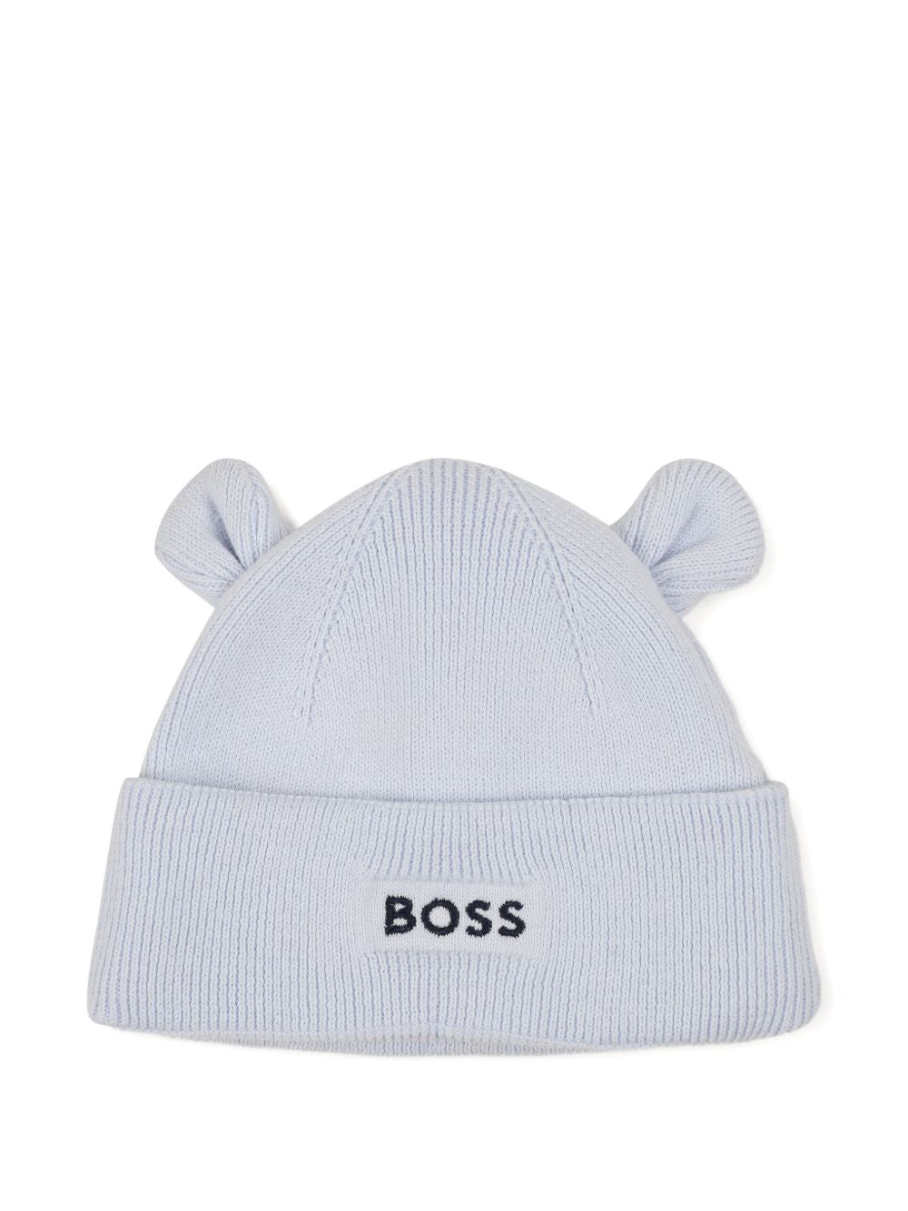 Set cappello e scarpine Boss Kids azzurro con logo sul davanti J53569 771 BOSS KIDS
