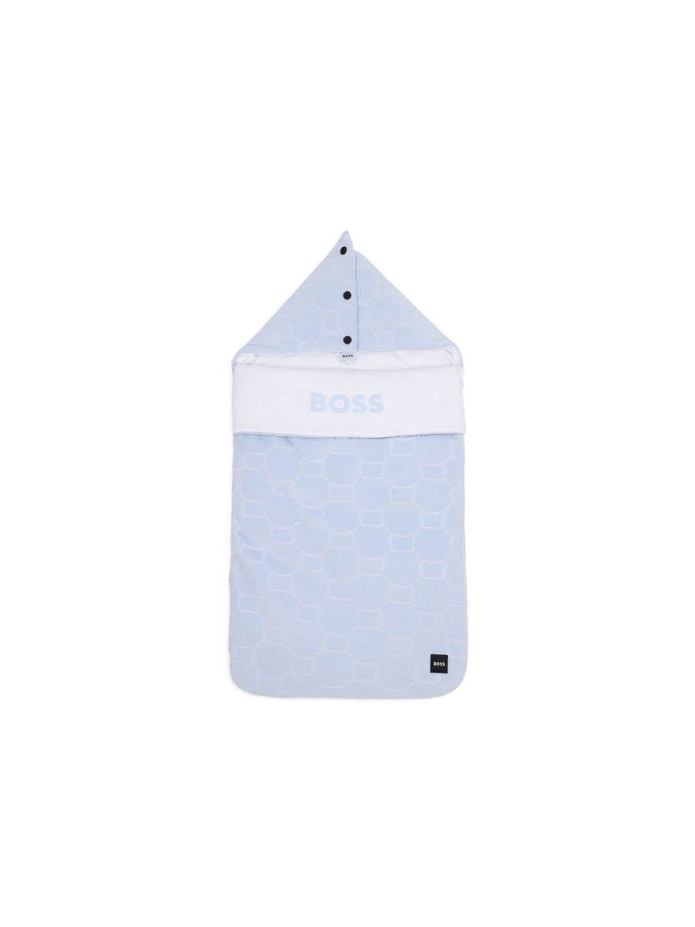 Sacco nanna per neonato Boss Kids azzurro con motivo monogramma all-over J53573 771 BOSS KIDS