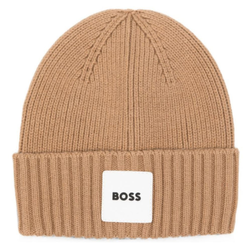 Cappellino per neonato Boss Kids marrone con patch con logo J53575 269 BOSS KIDS