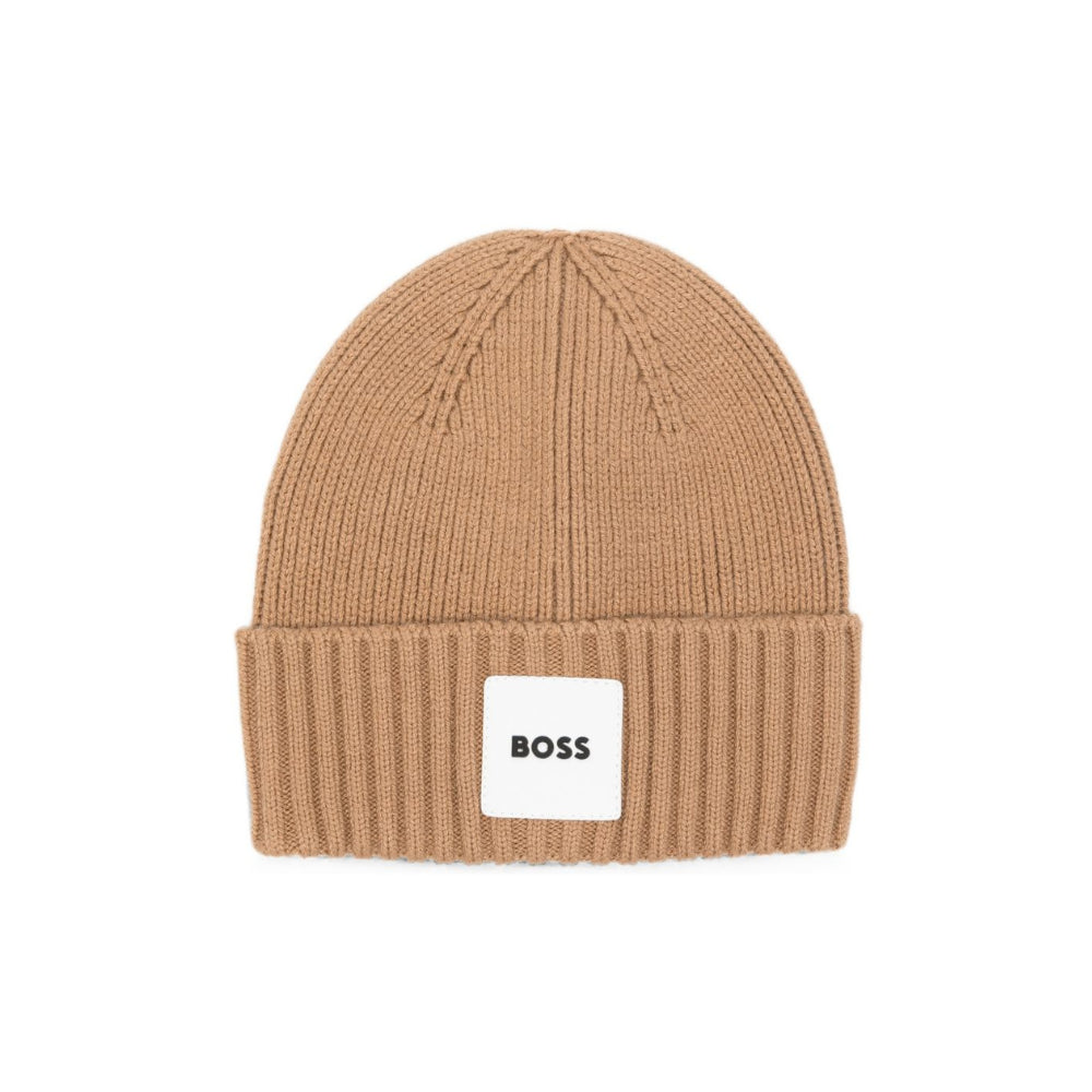 Cappellino per neonato Boss Kids marrone con patch con logo J53575 269 BOSS KIDS