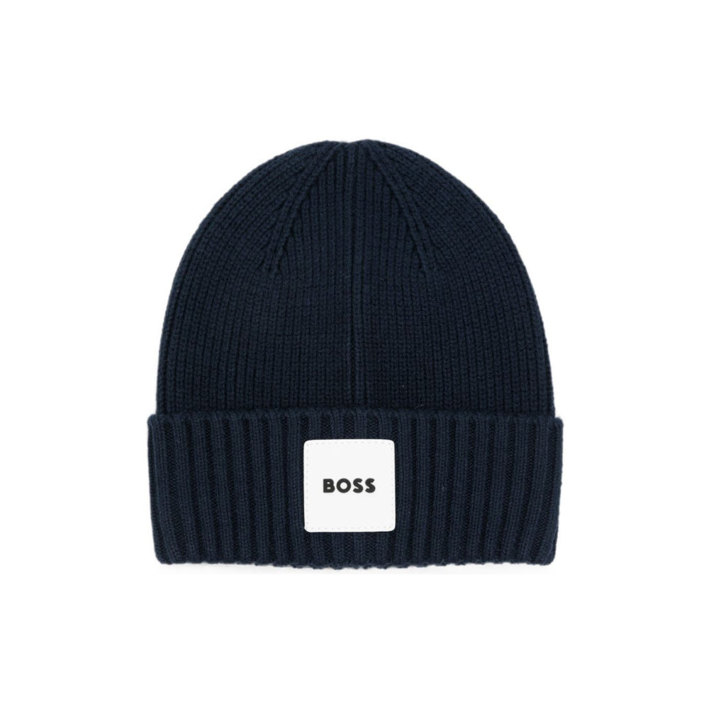 Cappellino per neonato Boss Kids blu con patch con logo J53575 849 BOSS KIDS