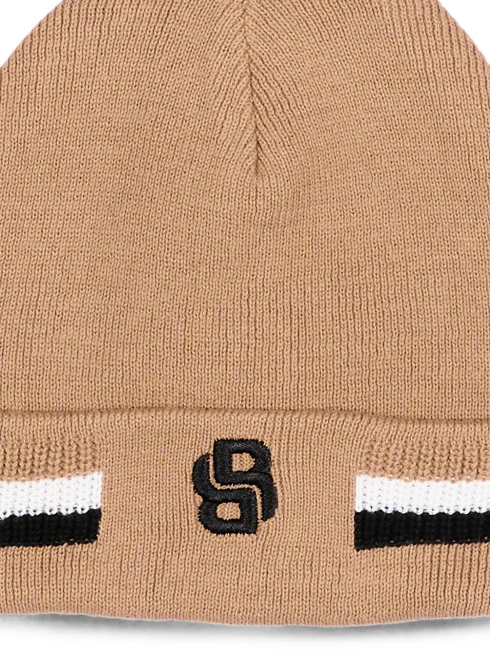 Cappello per neonato Boss Kids beige con logo sul davanti J53577 269 BOSS KIDS