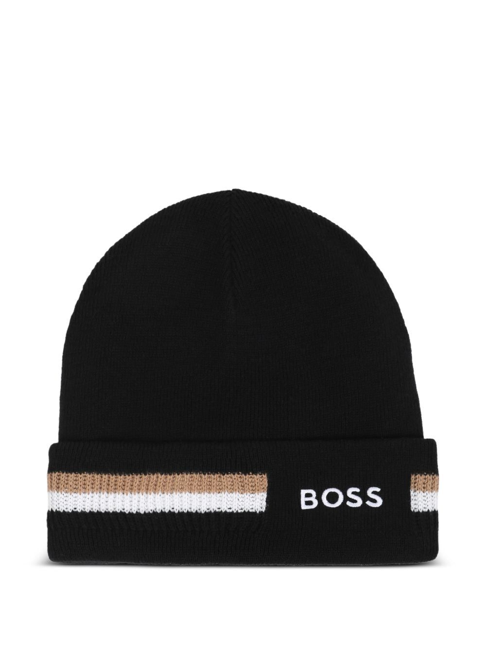 Berretto per bambino Boss Kids nero con logo ricamato J53586 09B BOSS KIDS