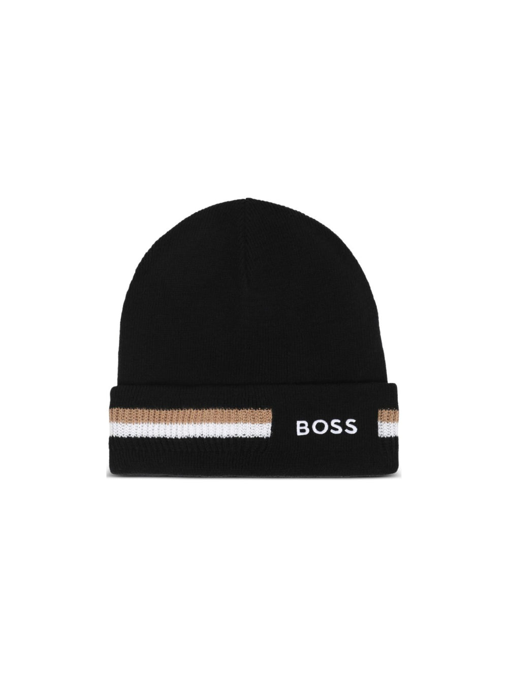 Berretto per bambino Boss Kids nero con logo ricamato J53586 09B BOSS KIDS