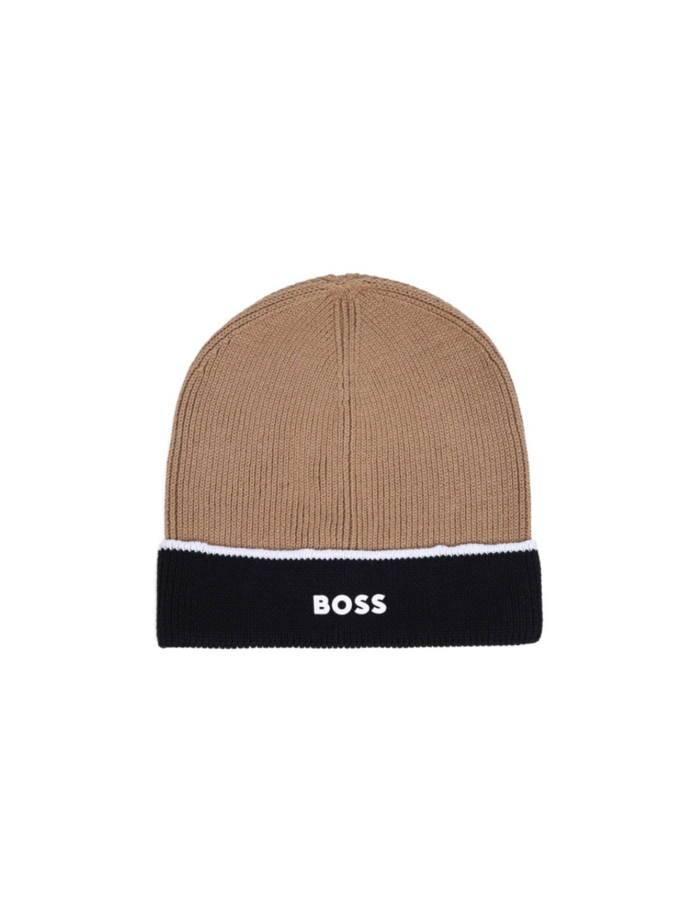 Berretto per bambino Boss Kids marrone con stampa del logo sul davanti J53587 269 BOSS KIDS