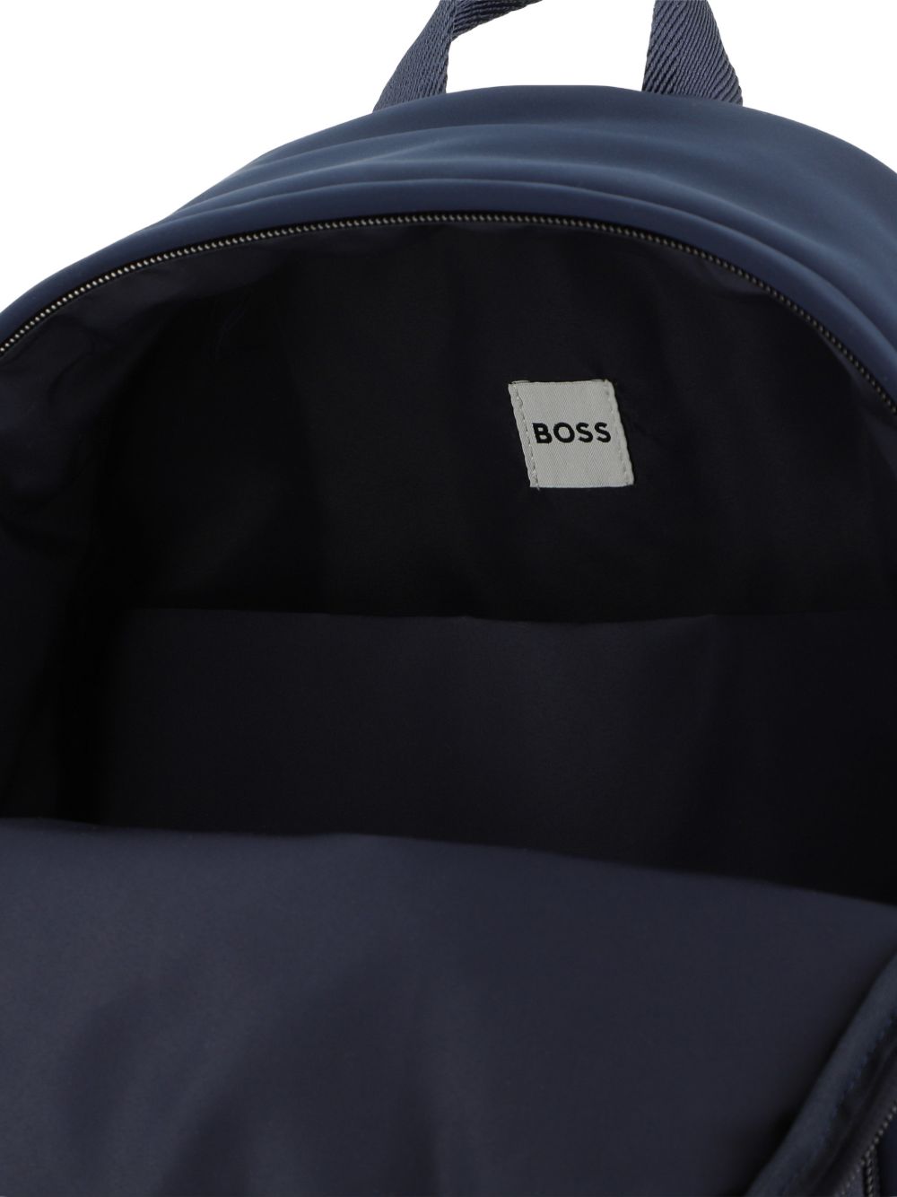 Zaino per bambino Boss Kids blu con stampa con logo sul davanti J53599 849 BOSS KIDS