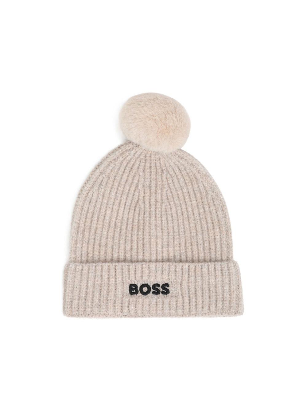 Cappello per bambino Boss Kids beige con pompon J53625 B51 BOSS KIDS