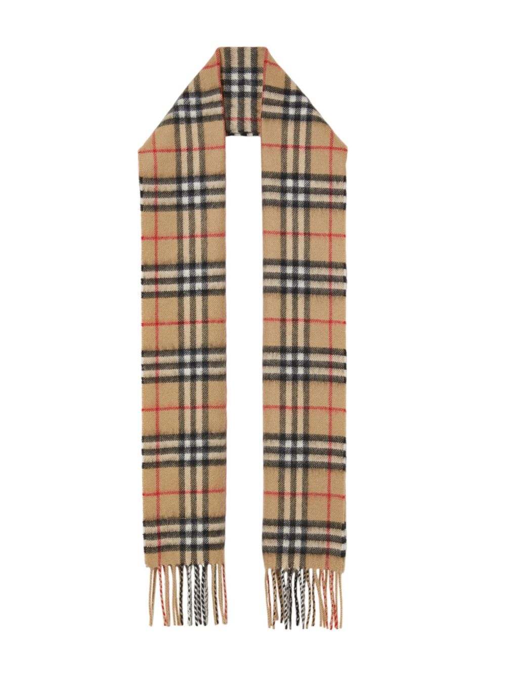 Sciarpa per bambini Burberry Kids beige con motivo Vintage Check 8076028 A7026 BURBERRY KIDS