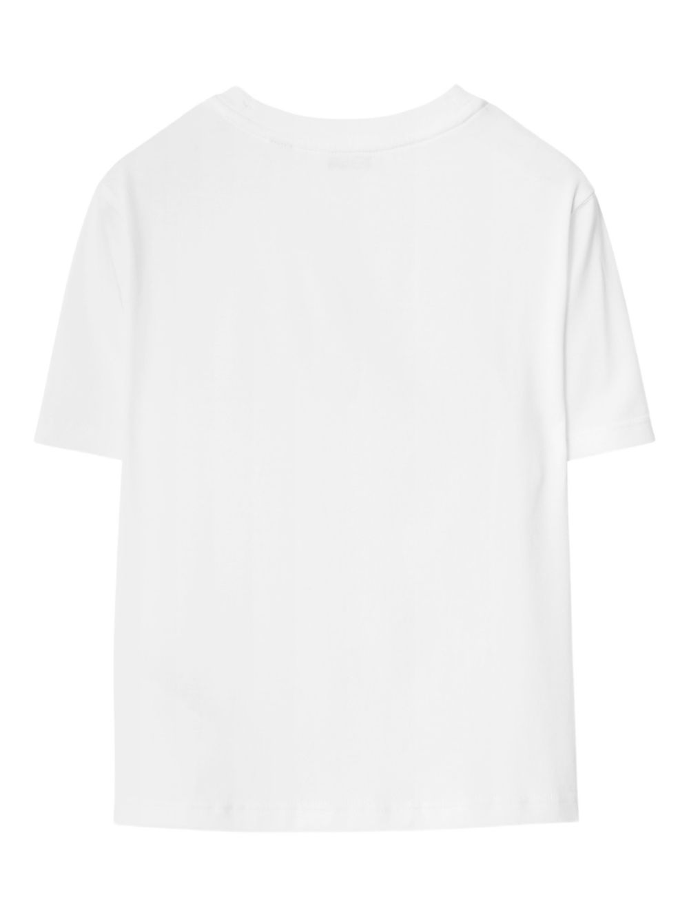 T-shirt per bambini Burberry Kids bianca con motivo Equestrian Knight 8120352 A1464 BURBERRY KIDS