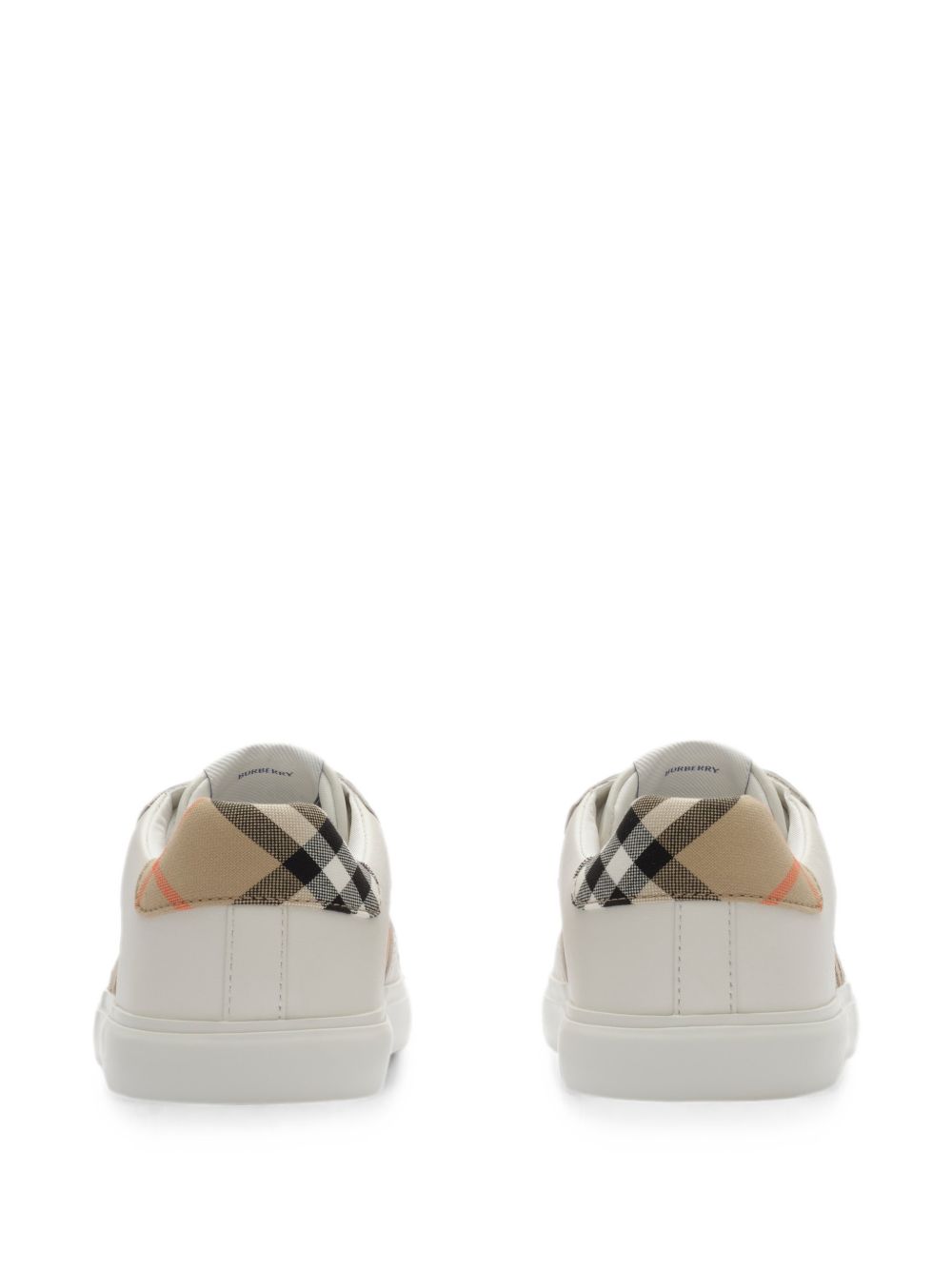Sneakers per bambini Burberry Kids bianche con inserti con motivo Vintage Check 8122647 B9368 BURBERRY KIDS
