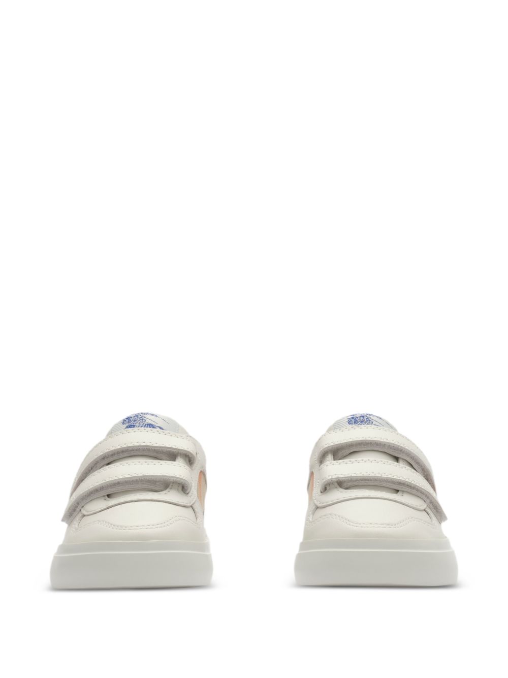 Sneakers per bambini Burberry Kids bianche con inserti con motivo Vintage Check 8122655 B9368 BURBERRY KIDS